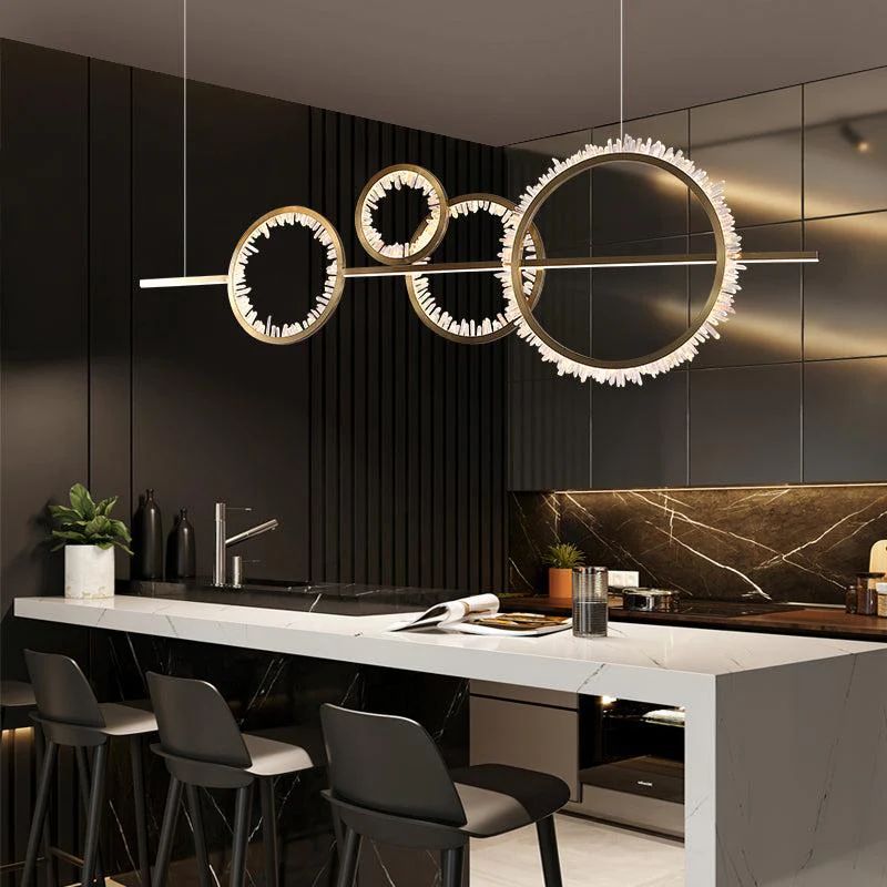 Rock Crystal Gear Chandelier - kimoylights