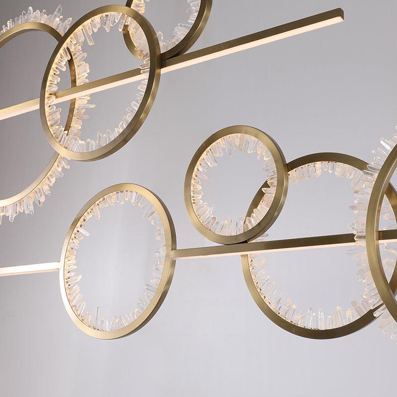 Rock Crystal Gear Chandelier - kimoylights
