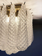 Murano Ceiling lamp 32 Drops Transparent