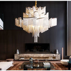 Alisa Luxury Flower Chain Tassel Chandelier - kimoylights