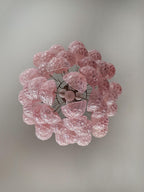 Murano Chandelier 41 Drops Pink