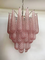 Murano Chandelier 41 Drops Pink