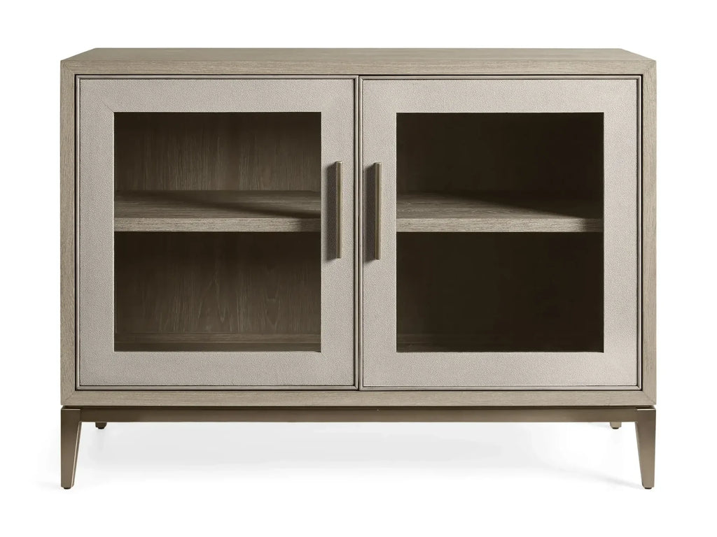Malone Two Door Cabinet with Glass Doors