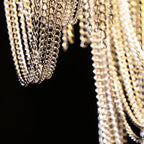 Alisa Luxury Aluminum Chain Tassel Chandelier  - kimoylights