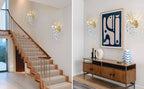 Ice Eye Crystal Gold/Silver Wall Sconce for All Rooms 10"H