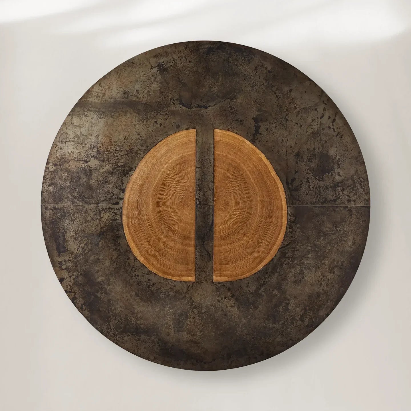 Acacius Artisan Round Dining Table in Reclaimed Reclaimed Wood