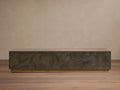 Acacius Industrial Coffee Table Oxidized Steel Reclaimed Wood Living