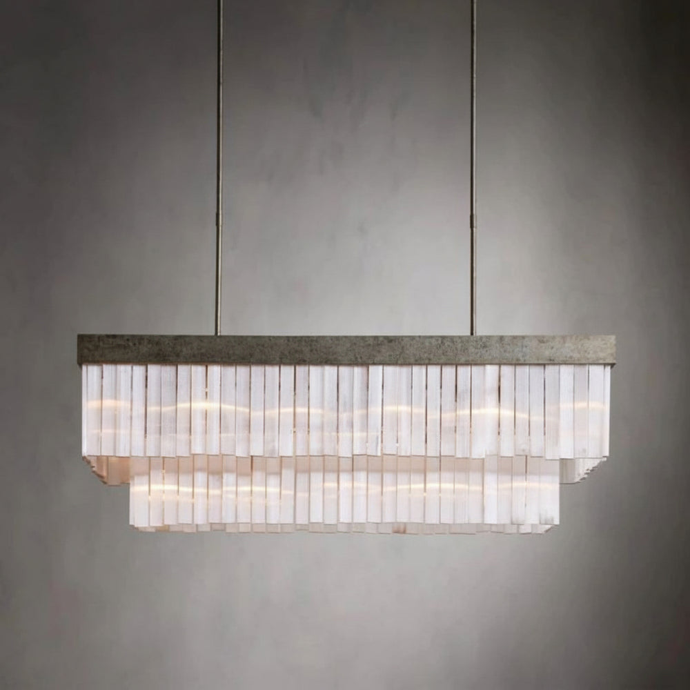 Adam Large Rectangular Chandelier -kimoylights