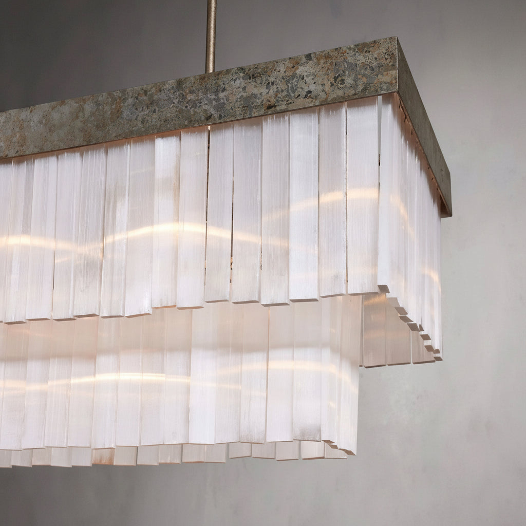 Adam Large Rectangular Chandelier -kimoylights