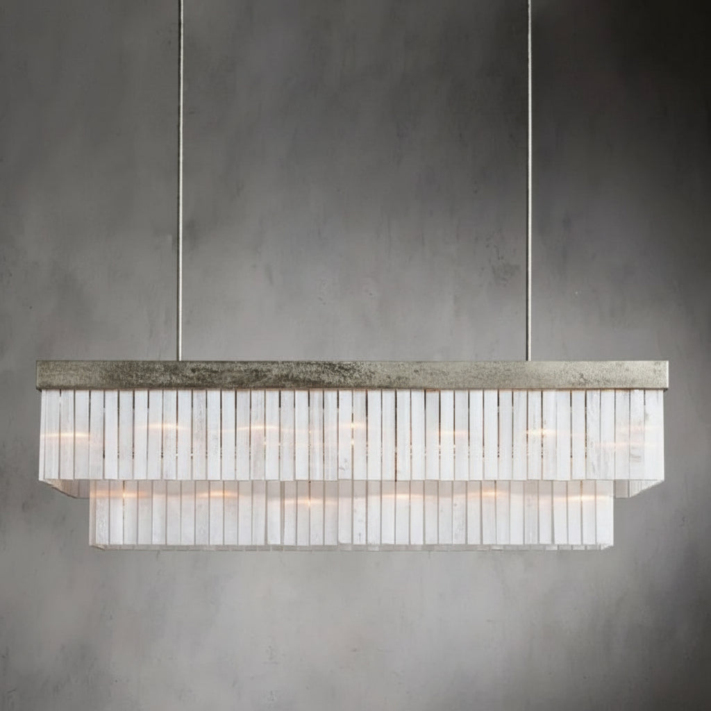 Adam Large Rectangular Chandelier  -kimoylights
