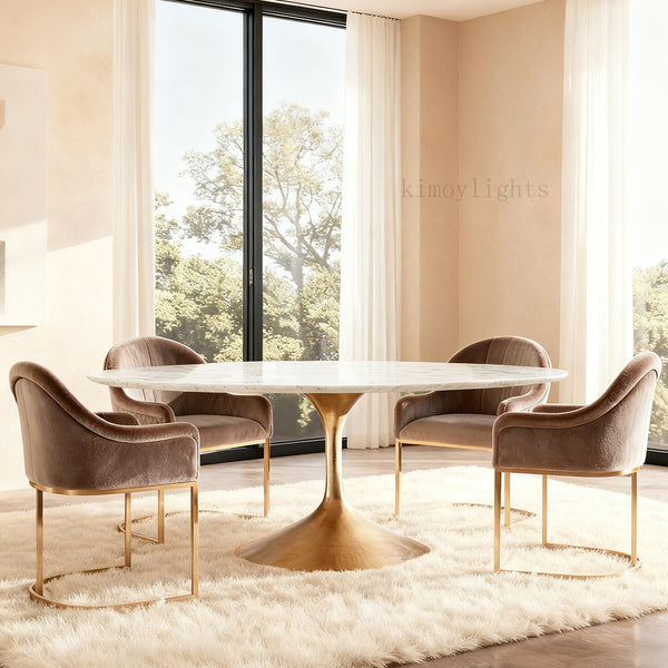 Aero Stone Round Dining Table