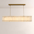 Mara Alabaster Linear Chandelier 54"