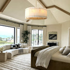 Mara Alabaster Round Chandelier 37"