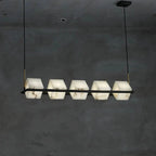 Alabaster Cubic Chandelier