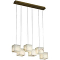Alabaster Cubic Rectangular Pendant
