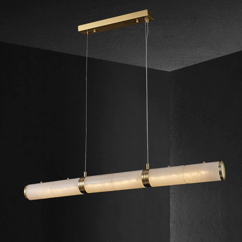 Alabaster Cylindrical Chandelier - kimoylights