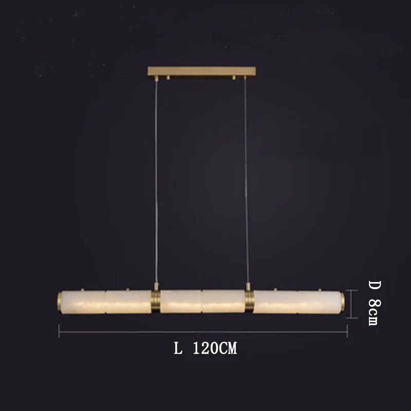 Alabaster Cylindrical Chandelier - kimoylights