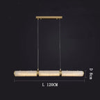Alabaster Cylindrical Chandelier - kimoylights