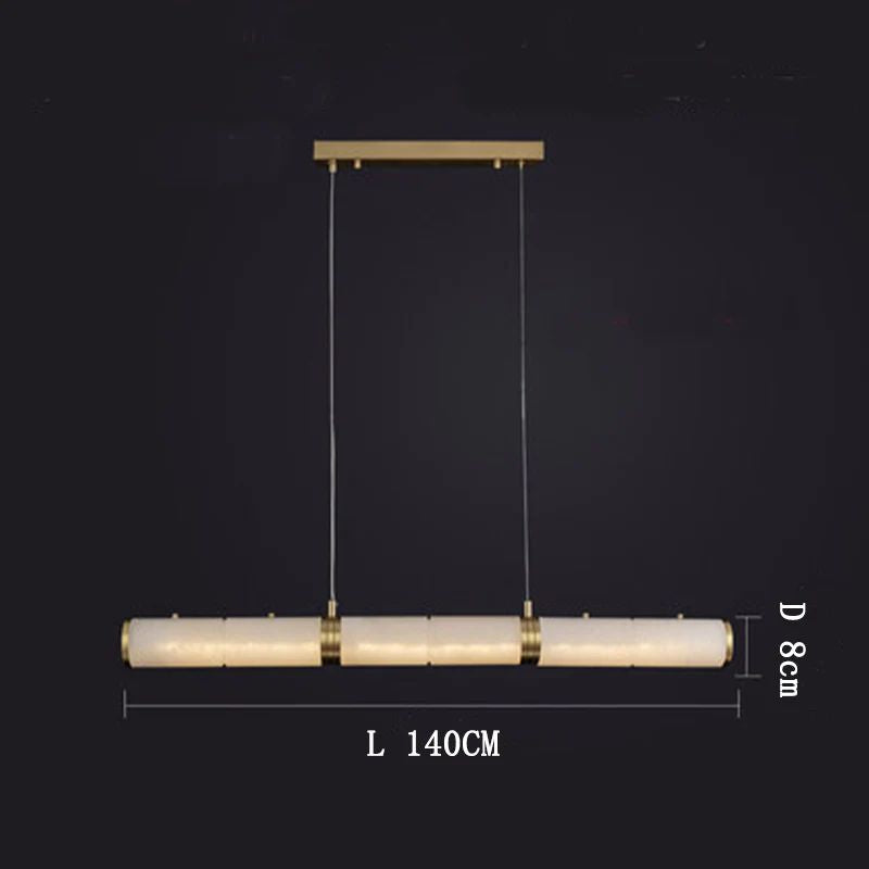 Alabaster Cylindrical Chandelier - kimoylights