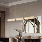 Alabaster Cylindrical Chandelier - kimoylights