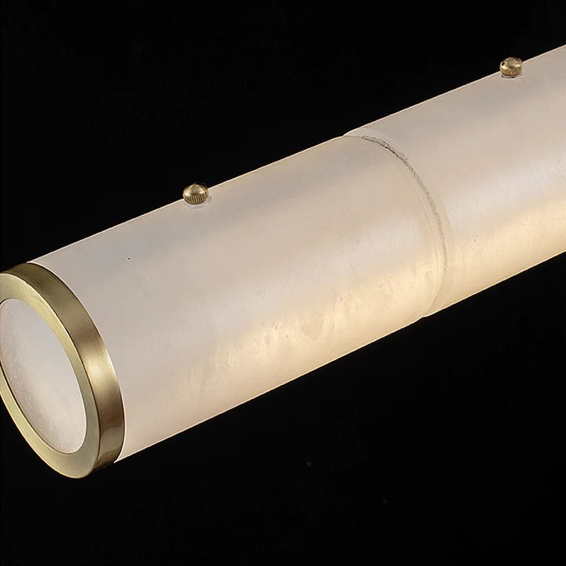 Alabaster Cylindrical Chandelier- kimoylights
