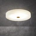 Alabaster Flush Mounted Round Led Chandelier- kimoylights