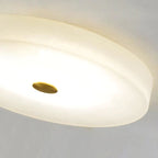 Alabaster Flush Mounted Round Led Chandelier- kimoylights