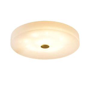 Alabaster Flush Mounted Round Led Chandelier - kimoylights