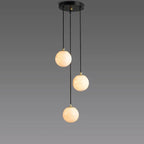 Alabaster Global Wavy Chandelier - kimoylights