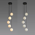 Alabaster Global Wavy Chandelier- kimoylights