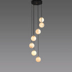Alabaster Global Wavy Chandelier- kimoylights