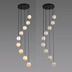 Alabaster Global Wavy Chandelier - kimoylights