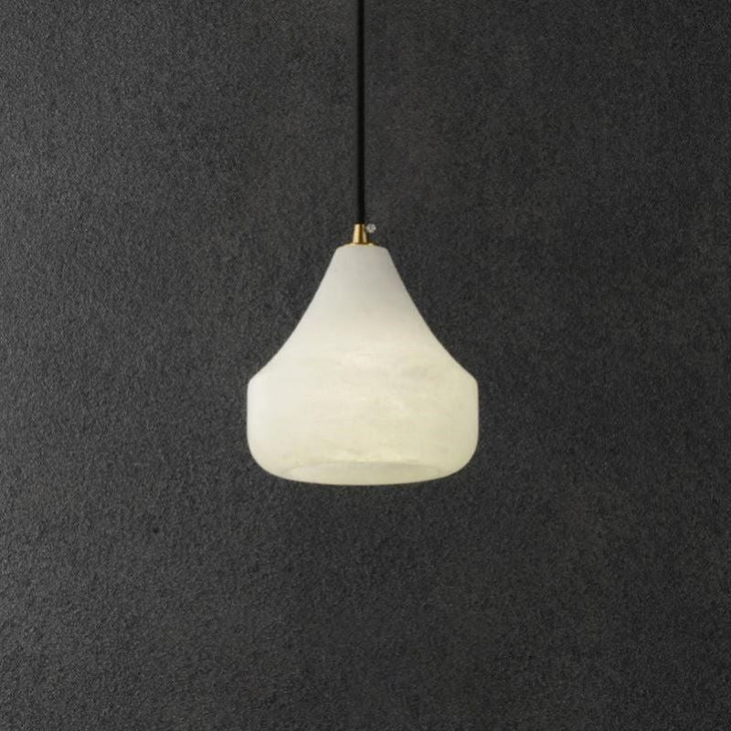 Alabaster Hat Pendant Light