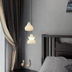 Alabaster Hat Pendant Light
