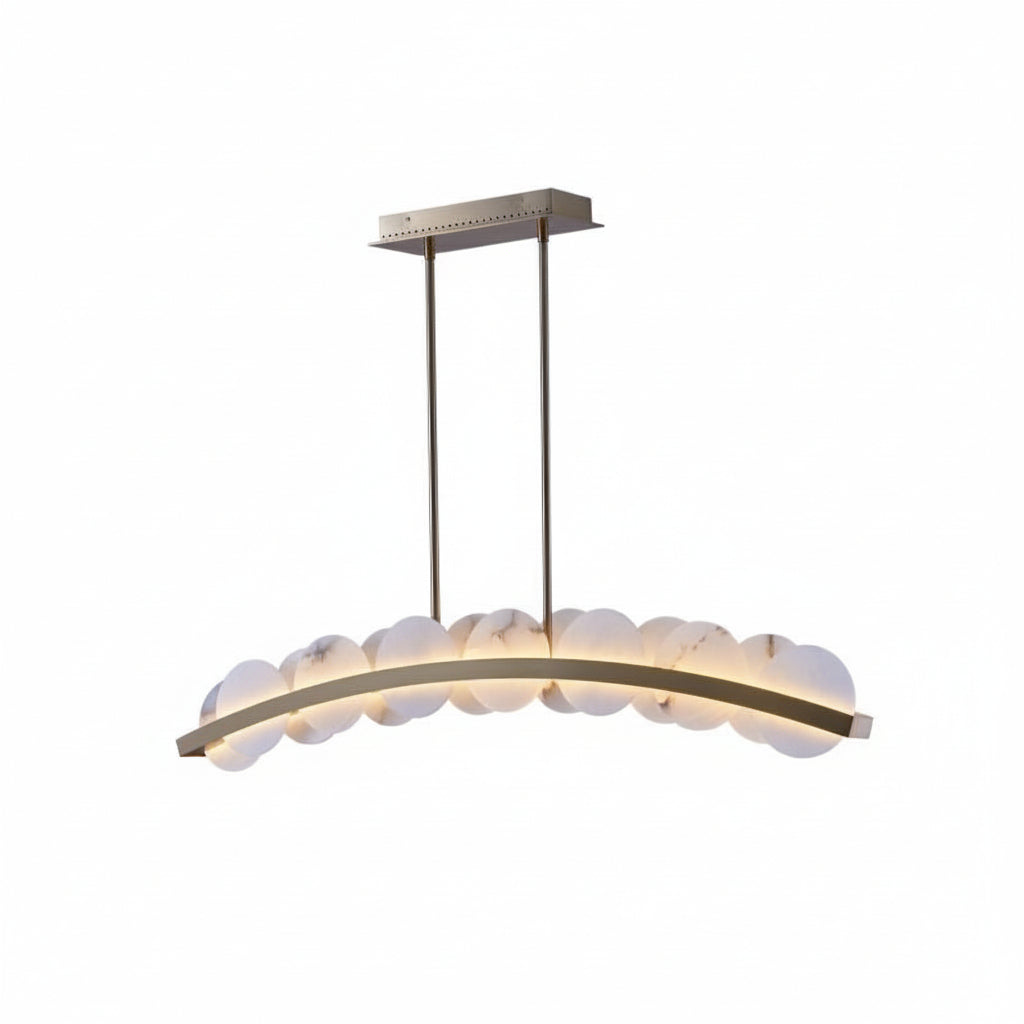 Alabaster Meridian Kitchen Island Chandelier 47" - kimoylights