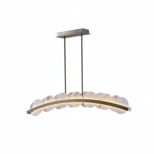 Alabaster Meridian Kitchen Island Chandelier 47" - kimoylights