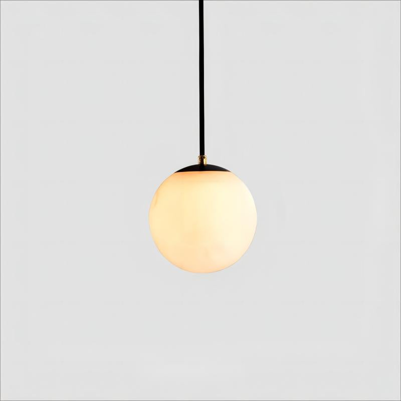 Alabaster Modern Round Ball Chandelier - kimoylights
