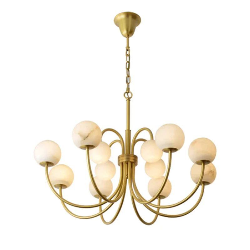 Alabaster Radial Chandelier - kimoylights