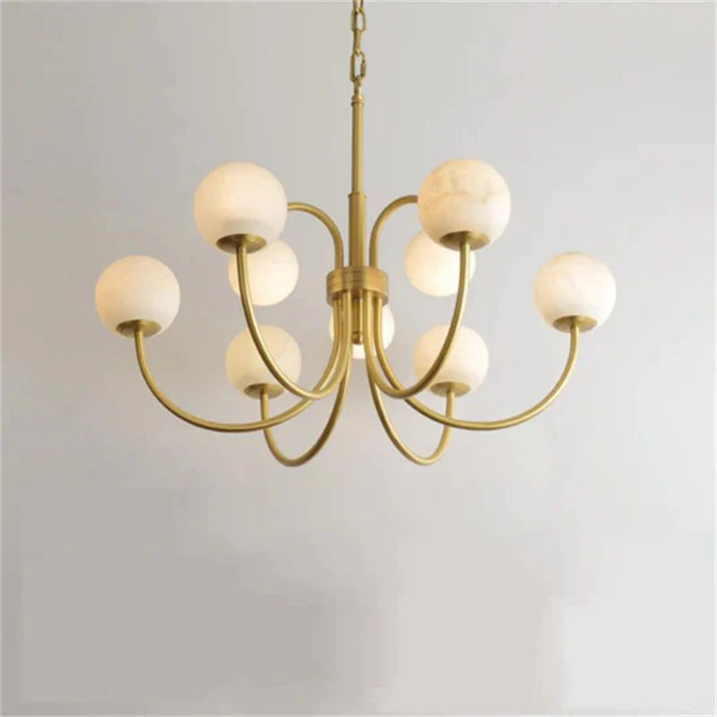 Alabaster Radial Chandelier- kimoylights