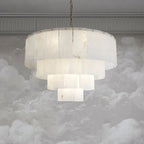 Alabasterk Multi-Layer Modern Round Chandelier 31" - kimoylights