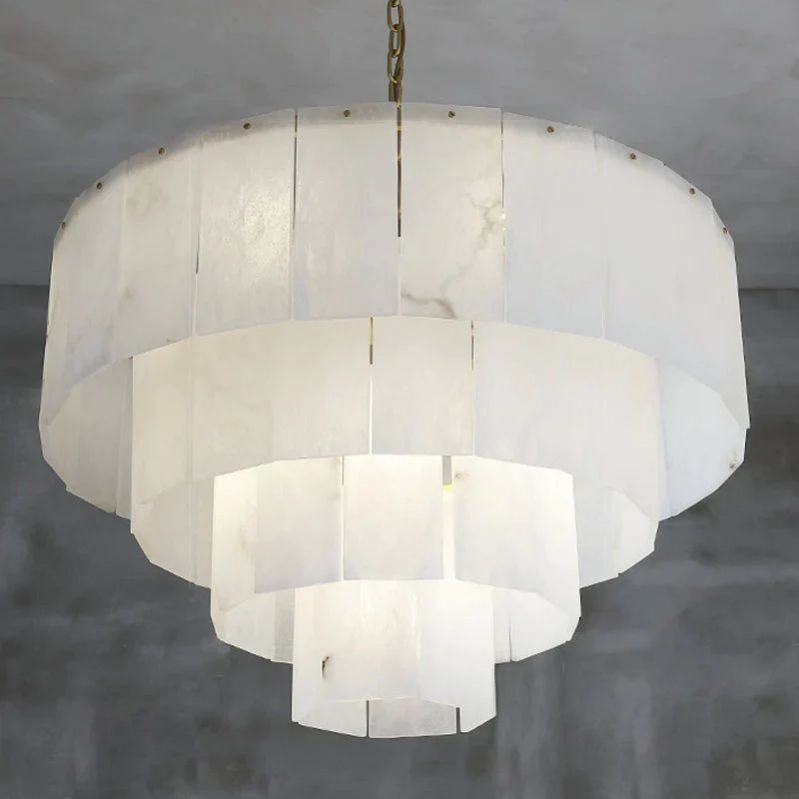 Alabasterk Multi-Layer Modern Round Chandelier 31" - kimoylights