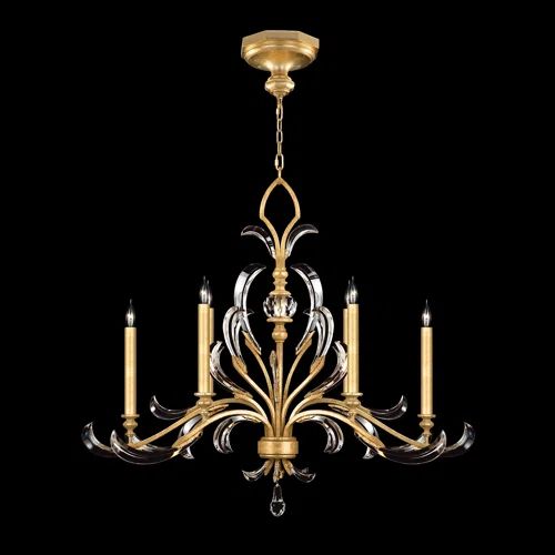 Alicek Candle  Oblong Chandelier 44" - kimoylights