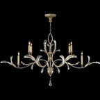 Alicek Candle Oblong Chandelier 74" - kimoylights