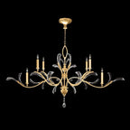 Alicek Candle Oblong Chandelier 74" - kimoylights