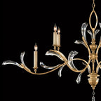 Alicek Candle Oblong Chandelier 74" - kimoylights