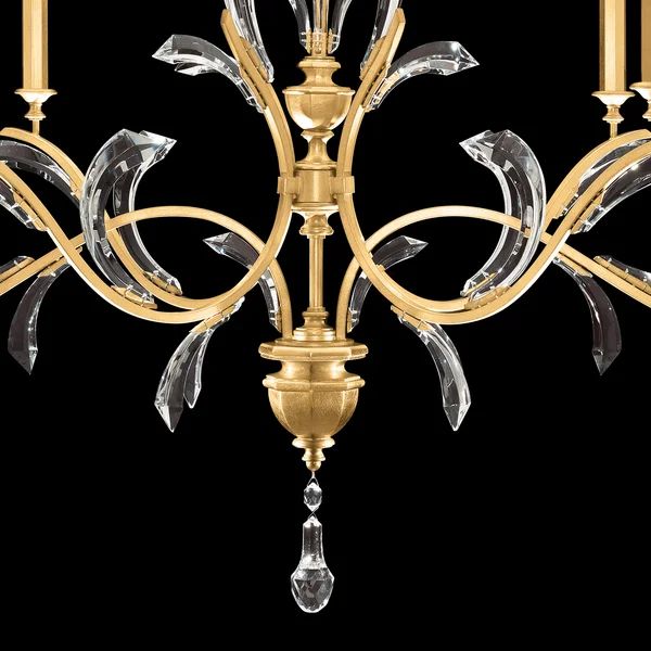Alicek Candle Oblong Chandelier 74" - kimoylights