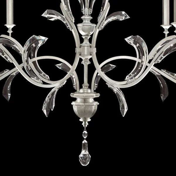 Alicek Candle Oblong Chandelier 74" - kimoylights