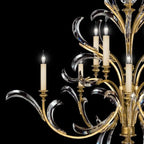 Alicek Candle Round 2-Tier Chandelier 56" - kimoylights