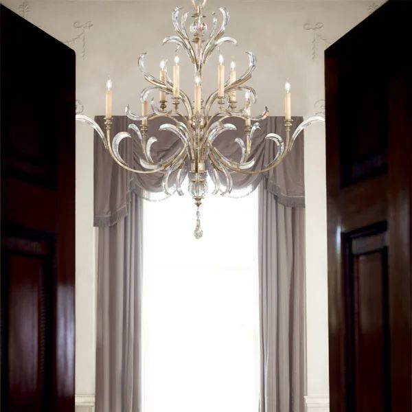 Alicek Candle Round 2-Tier Chandelier 56" - kimoylights
