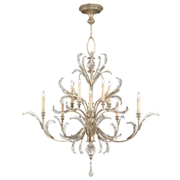 Alicek Candle Round 2-Tier Chandelier 56" - kimoylights